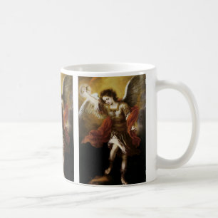 St Michael durch Murillo Kaffeetasse