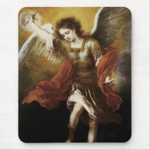 St Michael durch Murillo Mousepad