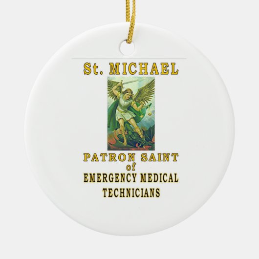 ST MICHAEL EMT KERAMIKORNAMENT (Vorne)