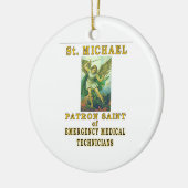 ST MICHAEL EMT KERAMIKORNAMENT (Links)