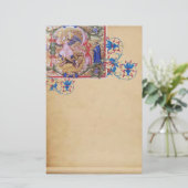 St. Michael, Erzengel Antikes Blumenmuster Briefpapier (Stehend Vorderseite)