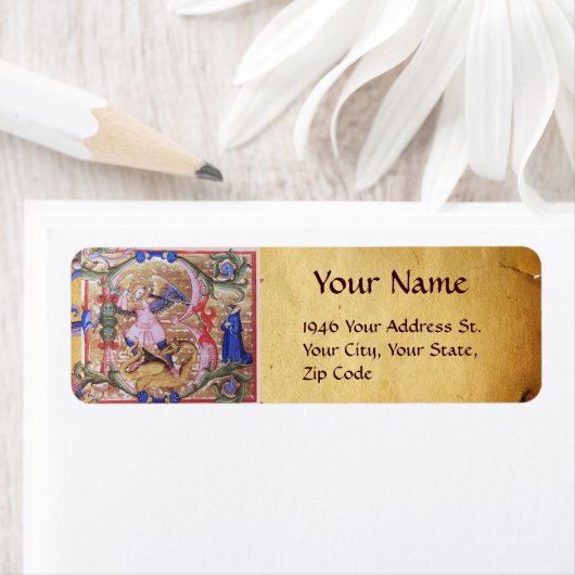 St. Michael, Erzengel Antique Parchment (Insitu)