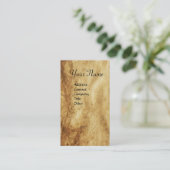 St. Michael, Erzengel Antique Parchment Visitenkarte (Stehend Vorderseite)