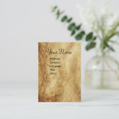 St. Michael, Erzengel Antique Parchment Visitenkarte (Stehend Vorderseite)