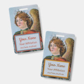 St. Michael, Erzengel (Detail; M 017) Ausweis (Vorder- & Rückseite)