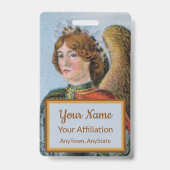 St. Michael, Erzengel (Detail; M 017) Ausweis (Rückseite)