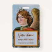 St. Michael, Erzengel (Detail; M 017) Ausweis (Rückseite)