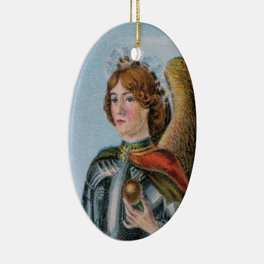 St. Michael, Erzengel (Detail; M 017) Keramik Ornament (Rechts)