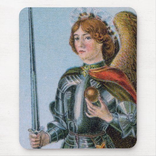 St. Michael, Erzengel (Detail; M 017) Mousepad (Vorne)
