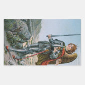 St. Michael, Erzengel (Detail; M 017) Rechteckiger Aufkleber (Vorderseite)