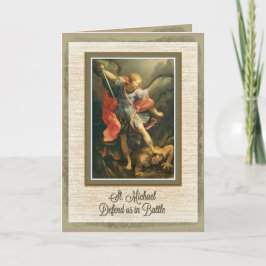 St. Michael, Erzengel Gebet Karte