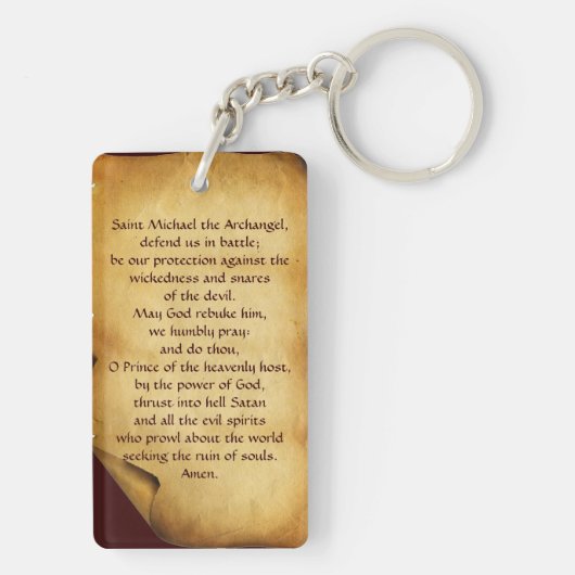 St. Michael, Erzengel-Gebetspark Schlüsselanhänger (Rückseite)