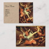 St. Michael, Erzengel Kraft Papier Visitenkarte (Vorne/Hinten)