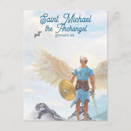 St. Michael, Erzengel-Schutzgebet Postkarte