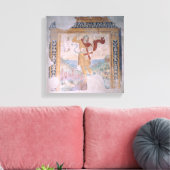 St. Michael (fresco) Leinwanddruck (Insitu (Wohnzimmer))