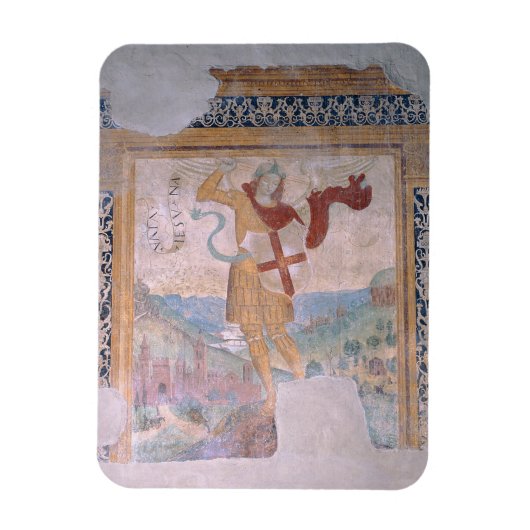 St. Michael (fresco) Magnet (Vertikal)