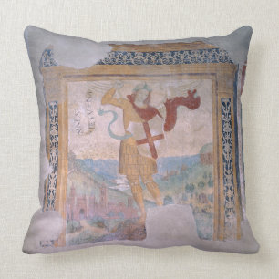 St Michael (Fresko) Kissen