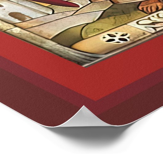 St. MIchael, Gabriel, Raphael und Uriel Archangel Poster (Ecke)