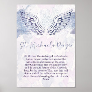 St. Michael Gebet Wandkunst Poster