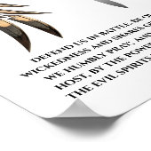 St. Michael Gebet zum Schutz Poster (Ecke)