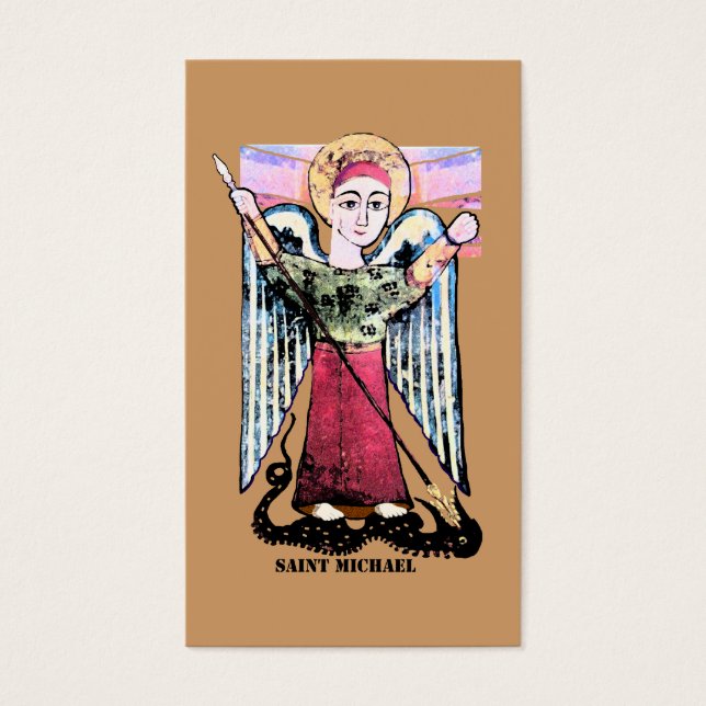 St. Michael Gebetskarte (Vorderseite)