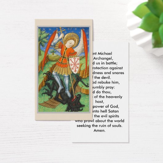 St. Michael Gebetskarte (Schreibtisch)