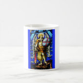 St Michael in der beflecktes Glas-Tasse Kaffeetasse (Mittel)