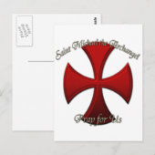 St Michael - Iron Cross Postkarte (Vorne/Hinten)
