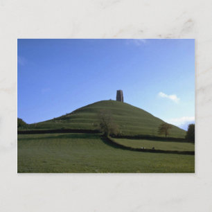 St. Michael Kapelle und tor, Glastonbury, Somerse Postkarte