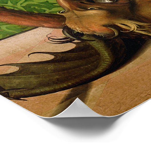 St. Michael Killing the Dragon Poster (Ecke)