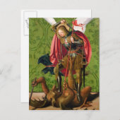 St. Michael Killing the Dragon Postkarte (Vorne/Hinten)