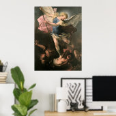 St. Michael, Luca Giordano (Fa Presto) Poster (Heimbüro)