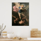 St. Michael, Luca Giordano (Fa Presto) Poster (Küche)