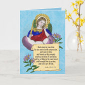 St. Michael (M 09) EMS/EMT Blank Greeting Card Karte (Gelbe Blume)