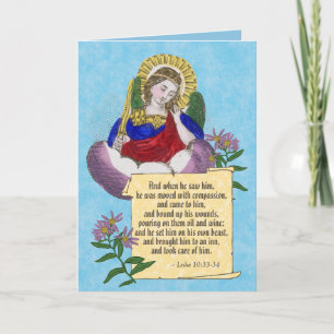 St. Michael (M 09) EMS/EMT Blank Greeting Card Karte