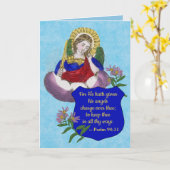 St. Michael (M 09) Segnungen für Polizeigrüße Karte (Gelbe Blume)