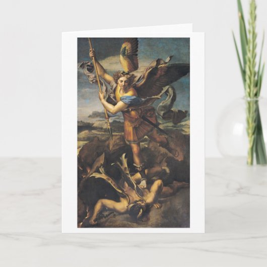 St. Michael Overwhelming the Demon, 1518 Karte (Vorderseite)