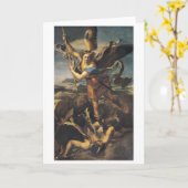 St. Michael Overwhelming the Demon, 1518 Karte (Gelbe Blume)