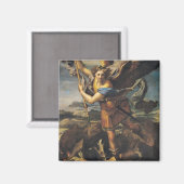 St. Michael Overwhelming the Demon, 1518 Magnet (Vorderseite/Rückseite)