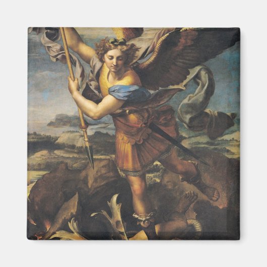 St. Michael Overwhelming the Demon, 1518 Magnet (Vorne)