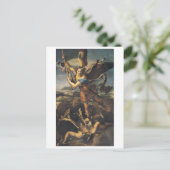St. Michael Overwhelming the Demon, 1518 Postkarte (Stehend Vorderseite)