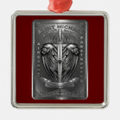 St. Michael Patron St. Paratroopers Ornament Aus Metall (Vorne)
