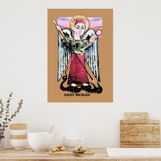 St Michael Poster (Küche)