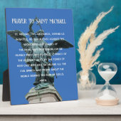 St. Michael Prayer easel tabletop Plaque Fotoplatte (Seite)