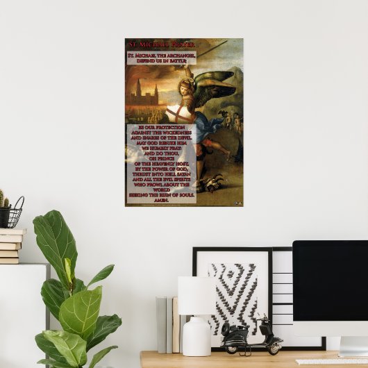 St. Michael Prayer Poster (Heimbüro)