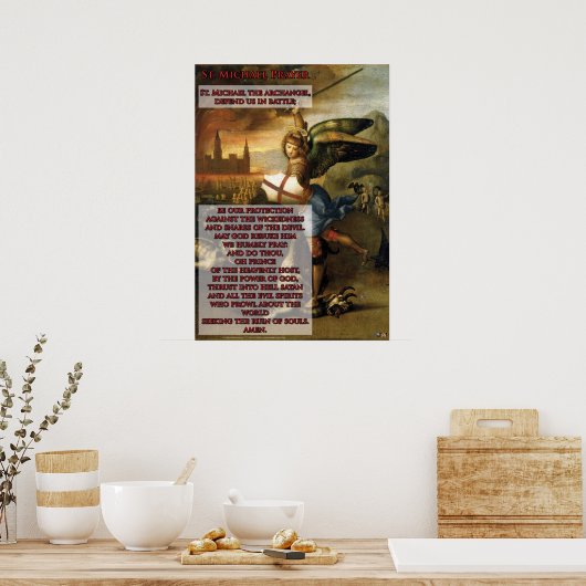 St. Michael Prayer Poster (Küche)