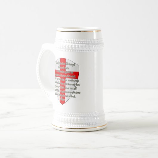 St Michael - Schild Bierglas (Vorderseite Links)