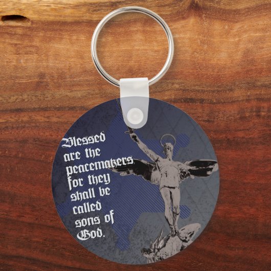 St. Michael - Schutzheilige der Polizeibeamten Schlüsselanhänger (Vorderseite)