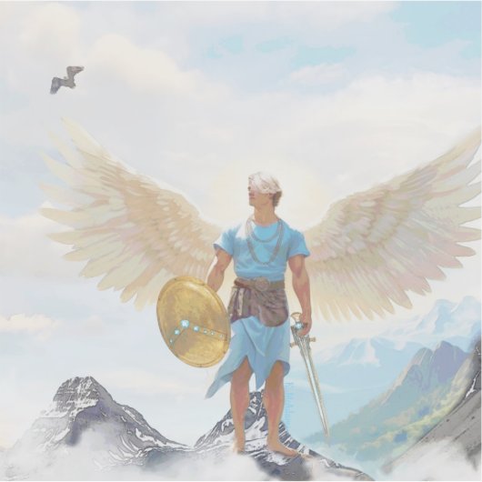 St. Michael, Schutzschild Aufkleber (Vorderseite)