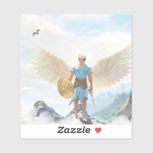 St. Michael, Schutzschild Aufkleber (Blatt)